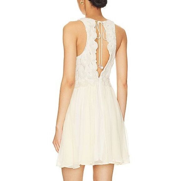 Free People Pearlie Mini Dress Size 6 - Picture 7 of 12